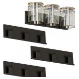 4 PACK WINE GLASS HOLDER WALL MOUNTED, WINE GLASS