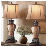 HAMUCD 27" SET OF 2 TALL FARMHOUSE RUSTIC TABLE LA