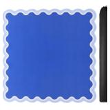 TIASUSAN DARK BLUE MAHJONG MAT (31.5" X 31.5") WIT