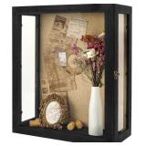13X16X6 EXTRA BLACK DEEP SHADOW BOX WITH 3 REMOVAB