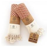 MADAMELIQUE EXCLUSIVE HAND TOWELS SET OF 2-18 X 40