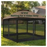 GAZEBO UNIVERSAL REPLACEMENT MOSQUITO NETTING, UPG
