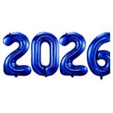 2026 NAVY BLUE BALLOONS, 40" LARGE NAVY BLUE 2026
