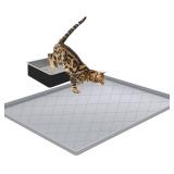 CAT MAT FOR LITTER BOX, LARGE 35" X 22" CAT LITTER