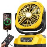 BATTERY OPERATED FAN FOR DEWALT 20V MAX BATTERY, C