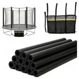 RUBBER TRAMPOLINE POLE COVERS 12PCS, 1.26 INCH RUB