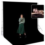 BEIYANG BLACK 10 X 20 FT LARGE PHOTOGRAPHY BACKDRO