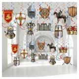 22 PCS MEDIEVAL PARTY DECORATIONS KNIGHT BIRTHDAY
