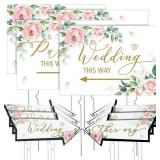 WENQIK 10 PCS WEDDING THIS WAY DIRECTIONAL PARKING