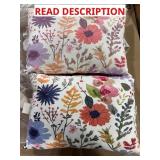 2 PIECE FLORAL PILLOW SET