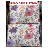 2 PIECE FLORAL PILLOW SET