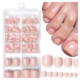 LOVEOURHOME 240PC NUDE PRESS ON TOENAILS WOMEN FAK