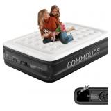 AIR MATTRESS WITH BUILT-IN PUMP, 18" RAISED INFLAT