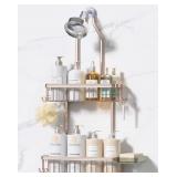 YASONIC NEVER RUST SHOWER CADDY HANGING, ALUMINUM
