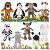 ZHANMAI 9 PIECES SAFARI STUFFED ANIMAL TOYS SET 11