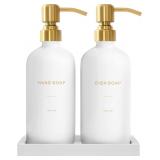 PRUS WASO GOLD SOAP DISPENSER SET