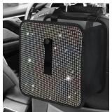 CAR FOLDABLE TRASH CAN, BLING RHINESTONE OXFORD GA