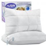 BED PILLOWS STANDARD SET OF 2 WITH ADJUSTABLE HEIG