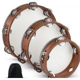 3 PCS TAMBOURINES FOR ADULTS WITH STORAGE BAG, 6/8
