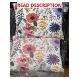 2 PIECE FLORAL PILLOW SET