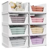 8 PACK CLOSET ORGANIZERS AND STORAGE, STACKABLE &