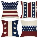 FAHRENDOM 4TH OF JULY PATRIOTIC DECORATIVE THROW P