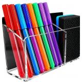 MAGNETIC DRY ERASE MARKER HOLDER - NON-SLIP ACRYLI