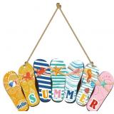 YOOKEER HELLO SUMMER DOOR SIGN SUMMER WREATHS FOR