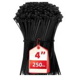 CABLE ZIP TIES, 250PCS MULTI-PURPOSE NYLON ZIP TIE