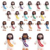 LITTLE MINI JESUS FIGURES, TINY BROWN, BLACK, BABY
