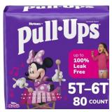 PULL-UPS GIRLS POTTY TRAINING PANTS, 5T-6T, 80 CT