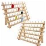 SPOOLS WOODEN THREAD RACK / THREAD HOLDER ORGANIZE