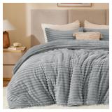 BEDELITE FLEECE FULL COMFORTER SET, FLUFFY BED SET