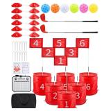 HOTWIND BACKYARD GOLF YARD GAMES 6 HOLE 2 CLUBS AD