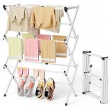 BAKON SPACE SAVING FOLDABLE CLOTHES DRYING RACK, E