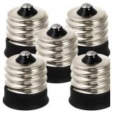 ANGOILY E17 TO E14 LAMP ADAPTER 5-PACK E17 TO E14