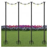 POLES FOR OUTDOOR STRING LIGHTS,METAL LIGHT POLES