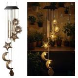 COLINGMILL SOLAR WIND CHIMES FOR OUTSIDE,SUN MOON