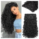 REECHO CURLY HAIR EXTENSIONS - 4PCS 18" GOGO CURLY