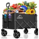 AMNOW 100L COLLAPSIBLE WAGON CART WITH ALL TERRAIN