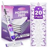 MOP PAD REFILLS FOR SWIFFER POWERMOP: 20 PCS DISPO