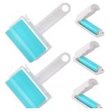NUOBUT REUSABLE STICKY LINT ROLLER 5 PACK, 2 LARGE