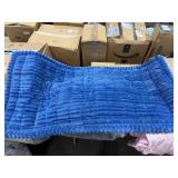 FLUFFY BLUE RUG