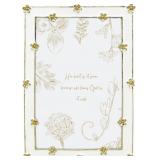 SPRING FLOWER THIN BORDER PHOTO FRAME / 4X6 IN | F