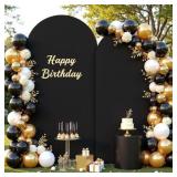BLACK ARCH COVER 7.2 AND 6FT BLACK ARCH BACKDROP C