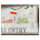 1 LOT OF 2- KITCHEN CURTAIN VALANCE 54W X 18H ROD