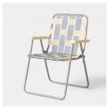 WEBSTRAP FOLDING CHAIR BLUE - ROOM ESSENTIALSï¿½