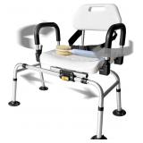 $215 DMI 360 MAX COMFORT SWIVEL SHOWER CHAIR & TRA