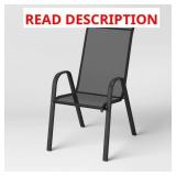 SLING STACK CHAIR BLACK - ROOM ESSENTIALSï¿½