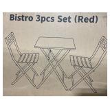 CARVED BISTRO 3 PCS SET (RED)